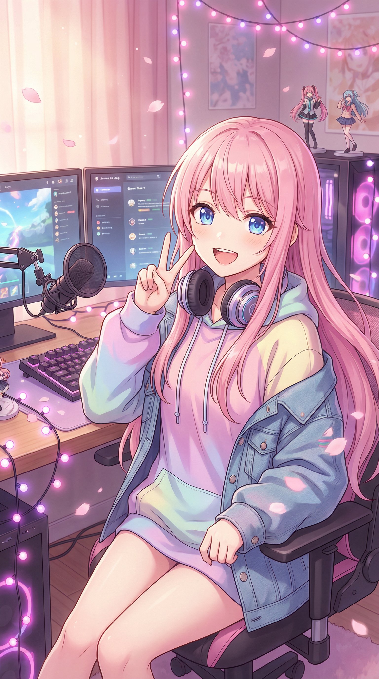 四虎视频原创视频 - 粉发少女的直播日常